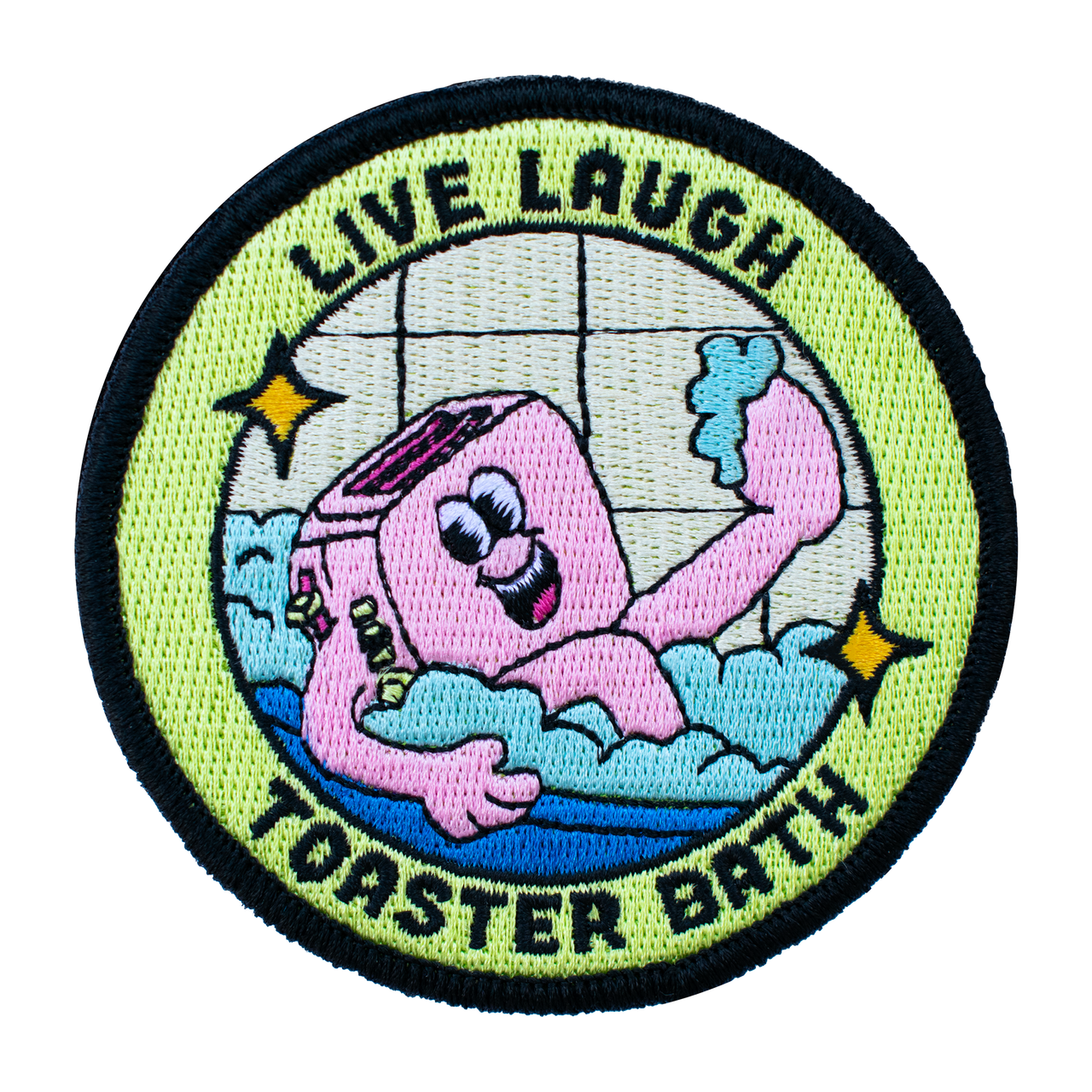 Live, Laugh Toaster Bath (Hook & Loop Patch)