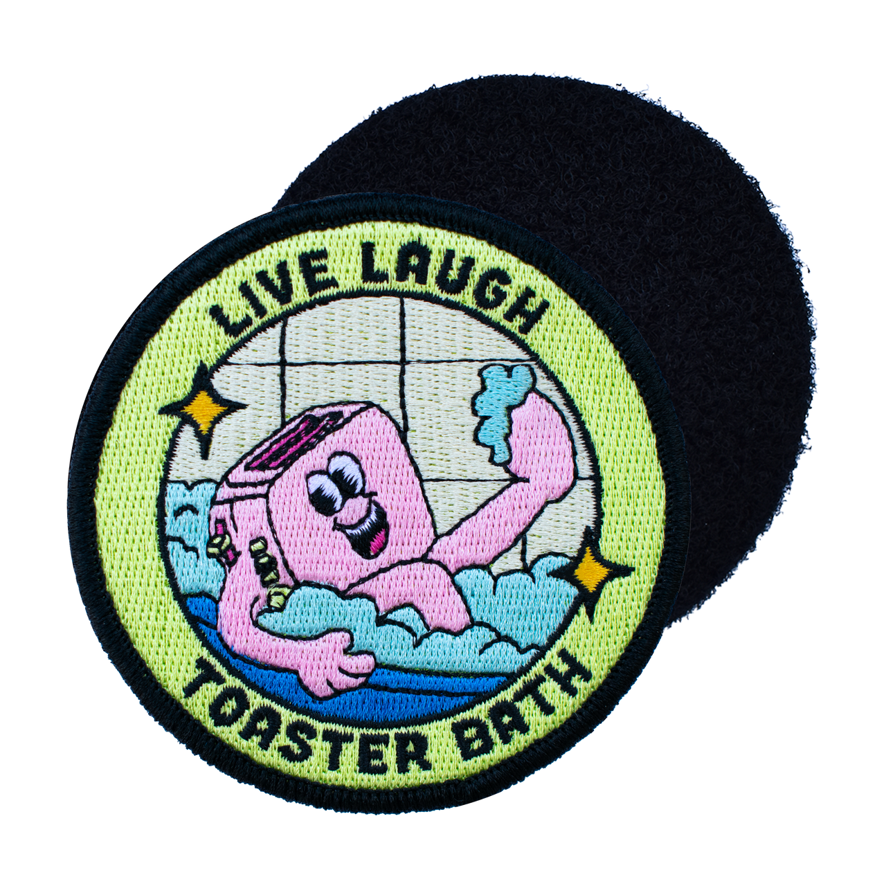 Live, Laugh Toaster Bath (Hook & Loop Patch)