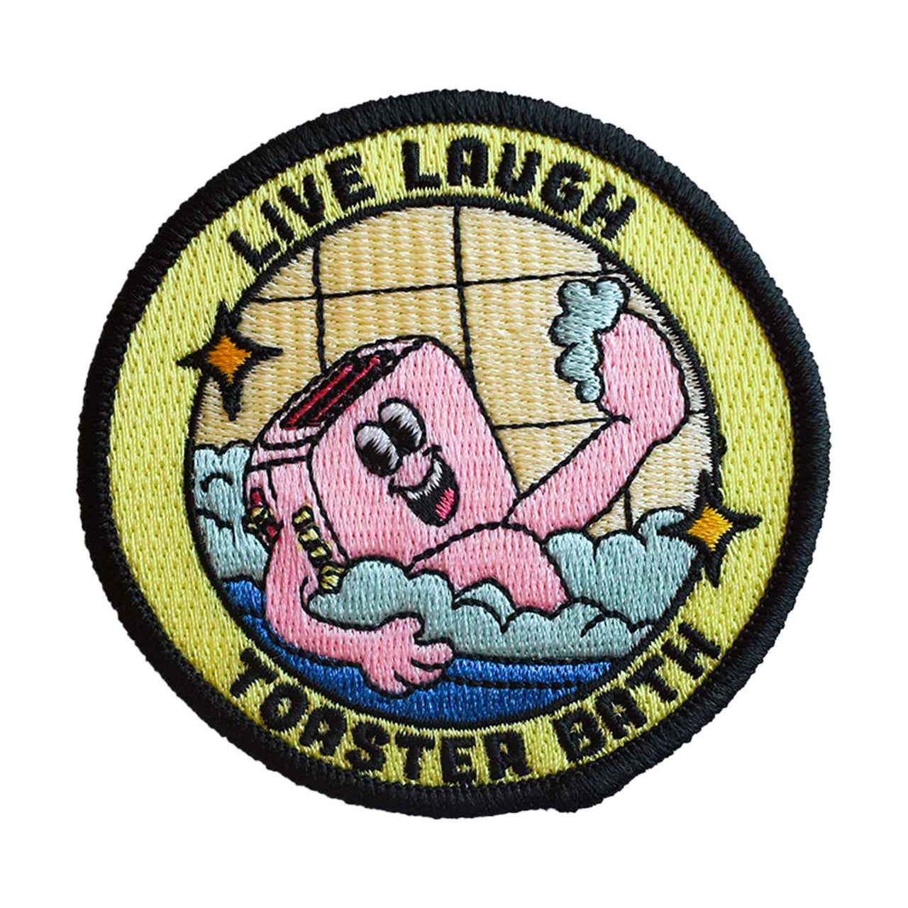 Live, Laugh, Toaster Bath (Iron-On Patch)