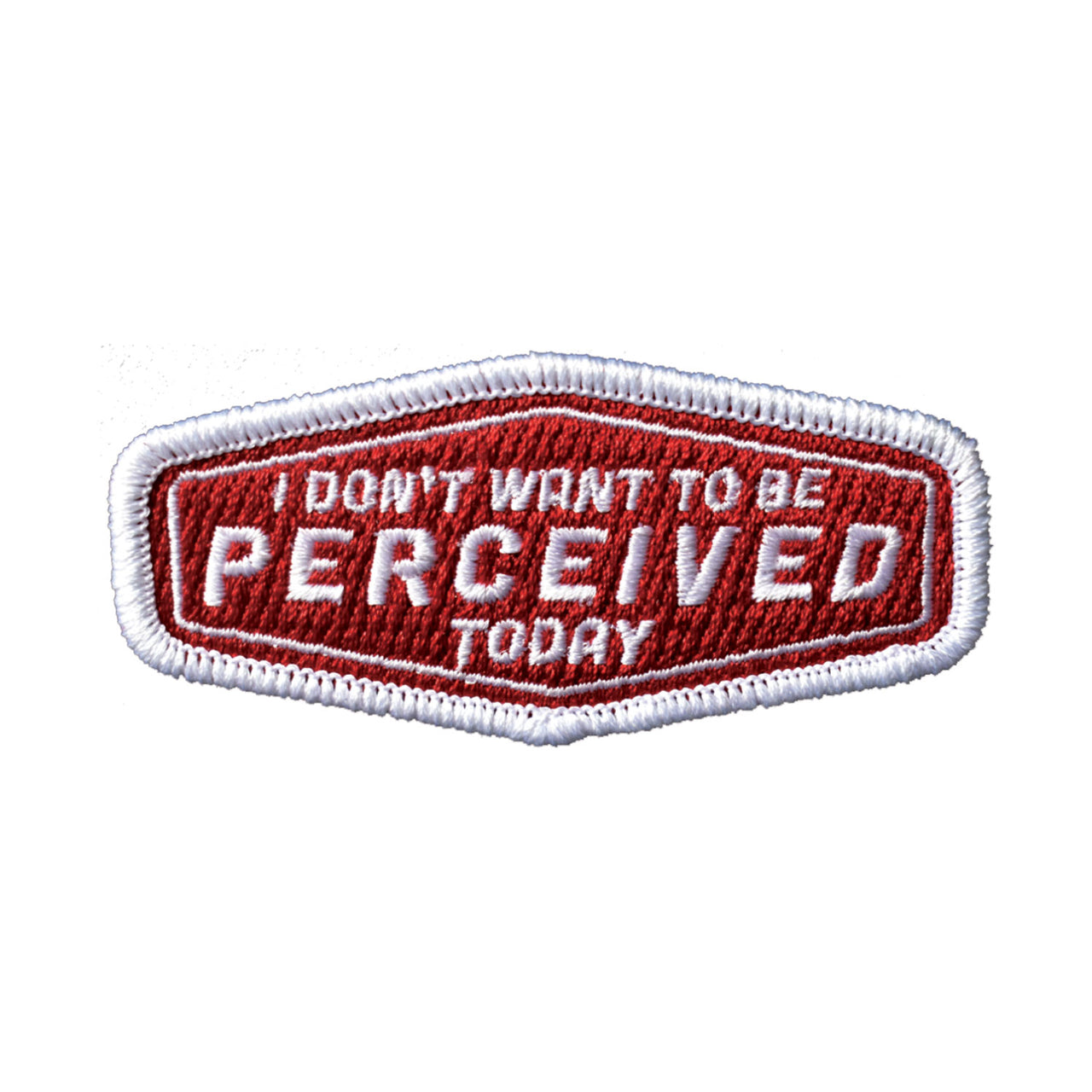Don't Want to Be Perceived (Iron-On Patch)