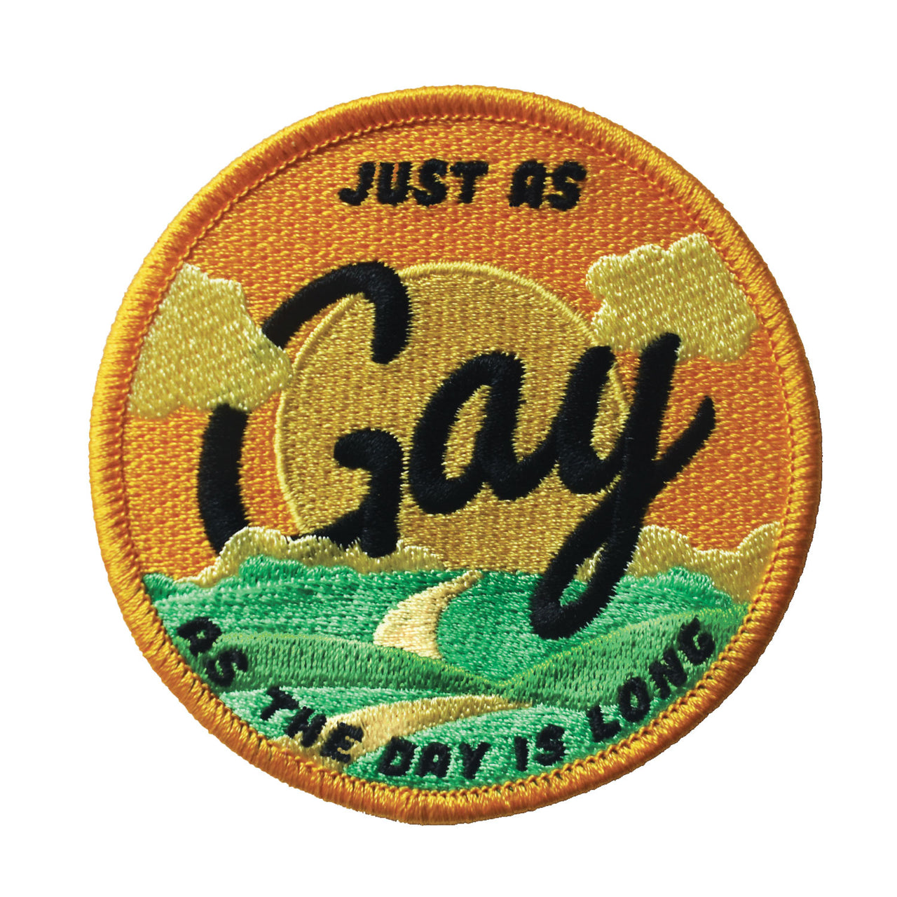 Just As Gay (Iron-On Patch)