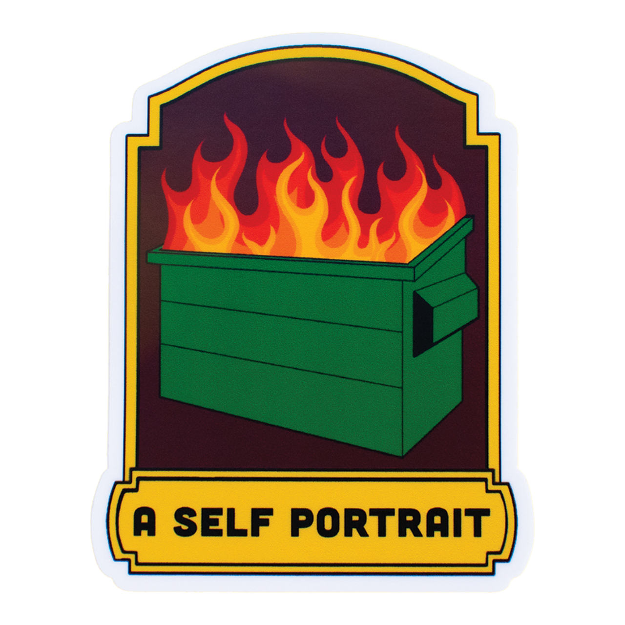 A Self Portrait Sticker