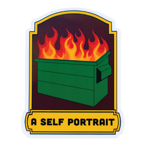 A Self Portrait Sticker