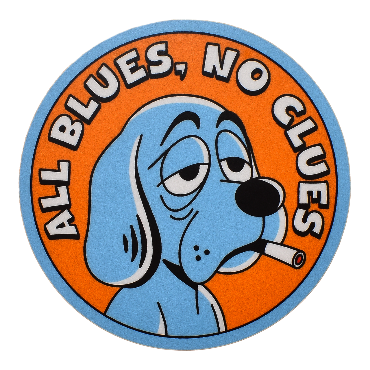 All Blues, No Clues Sticker