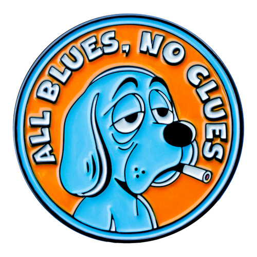 All Blues, No Clues (Enamel Pin)