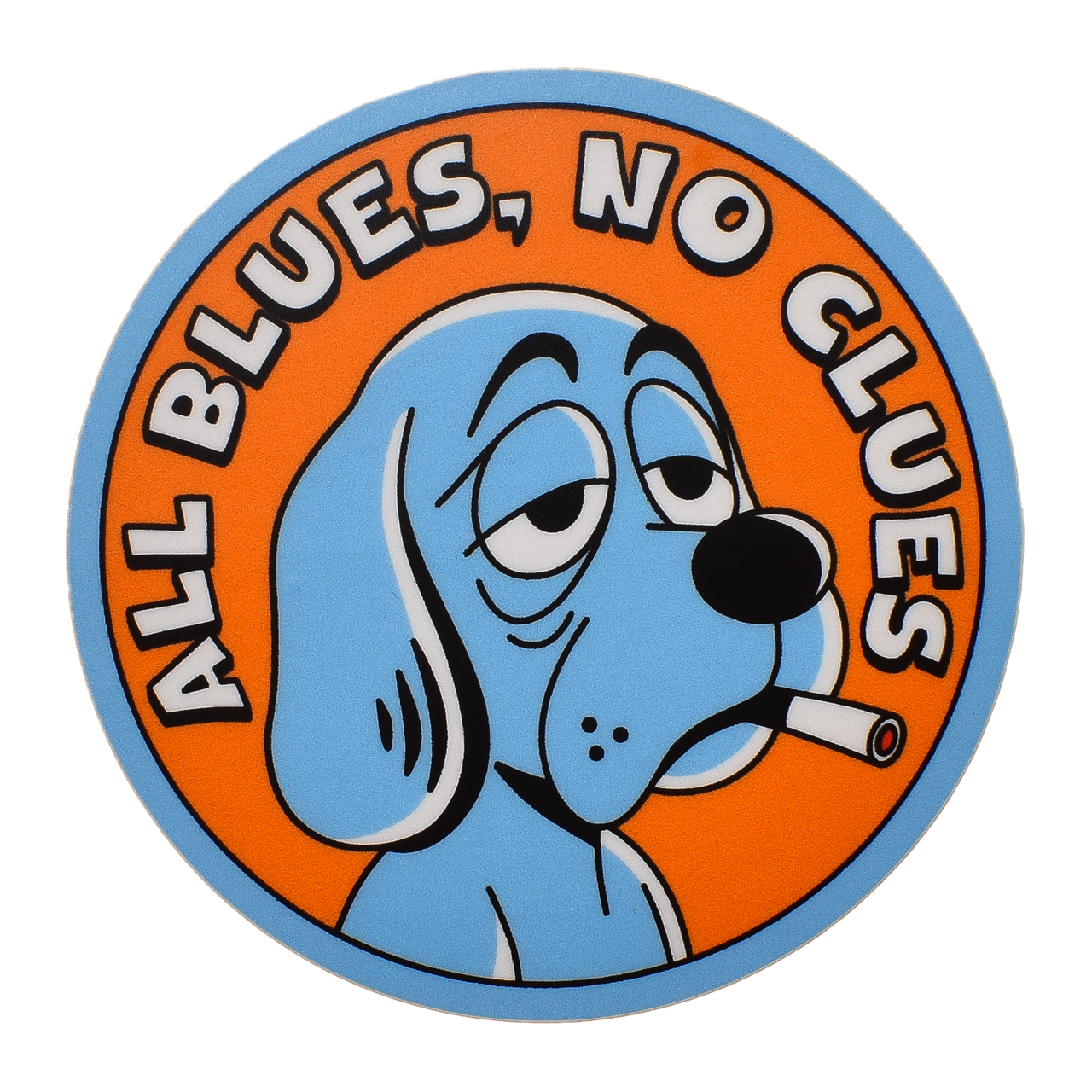 All Blues, No Clues Sticker