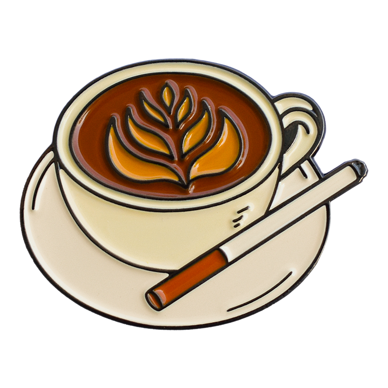 Coffee & Cigarette (Enamel Pin)