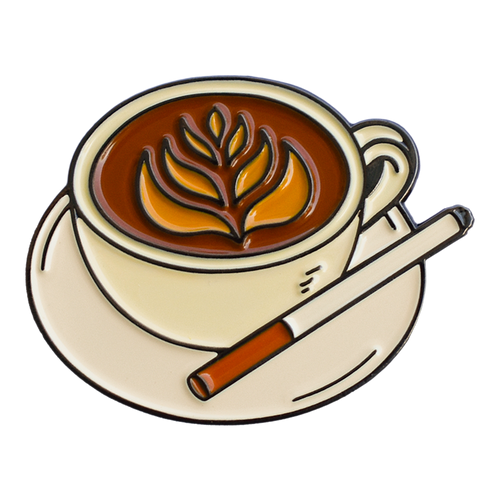Coffee & Cigarette (Enamel Pin)