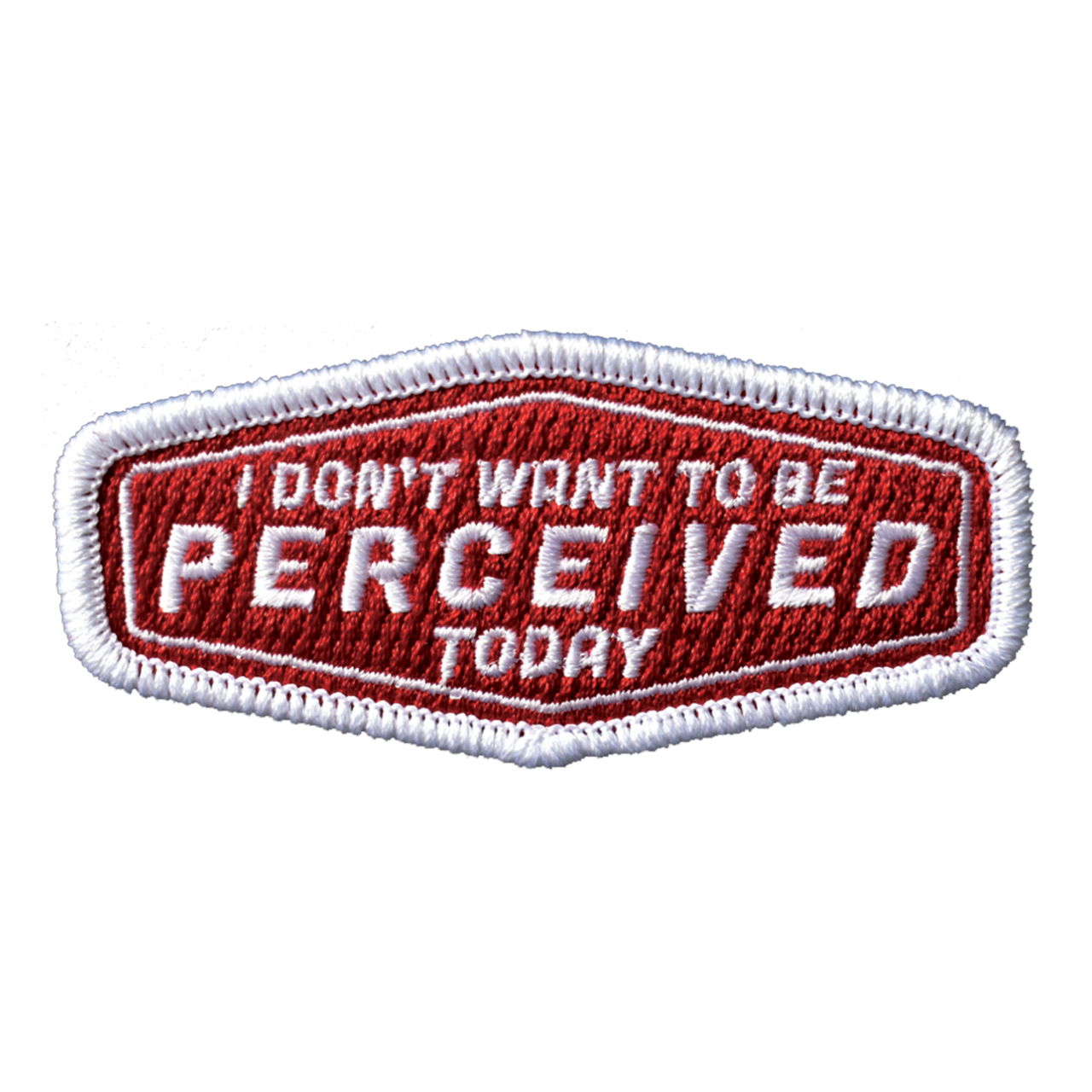 Don't Want to Be Perceived (Iron-On Patch)