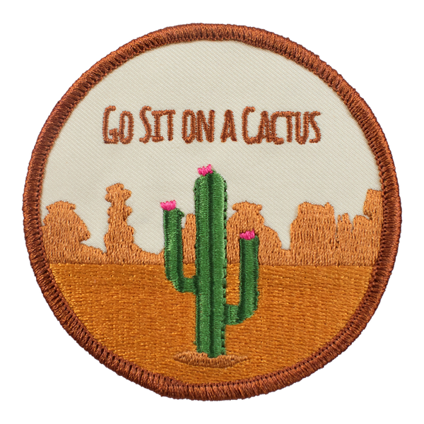 Go Sit On A Cactus (Iron-On Patch)