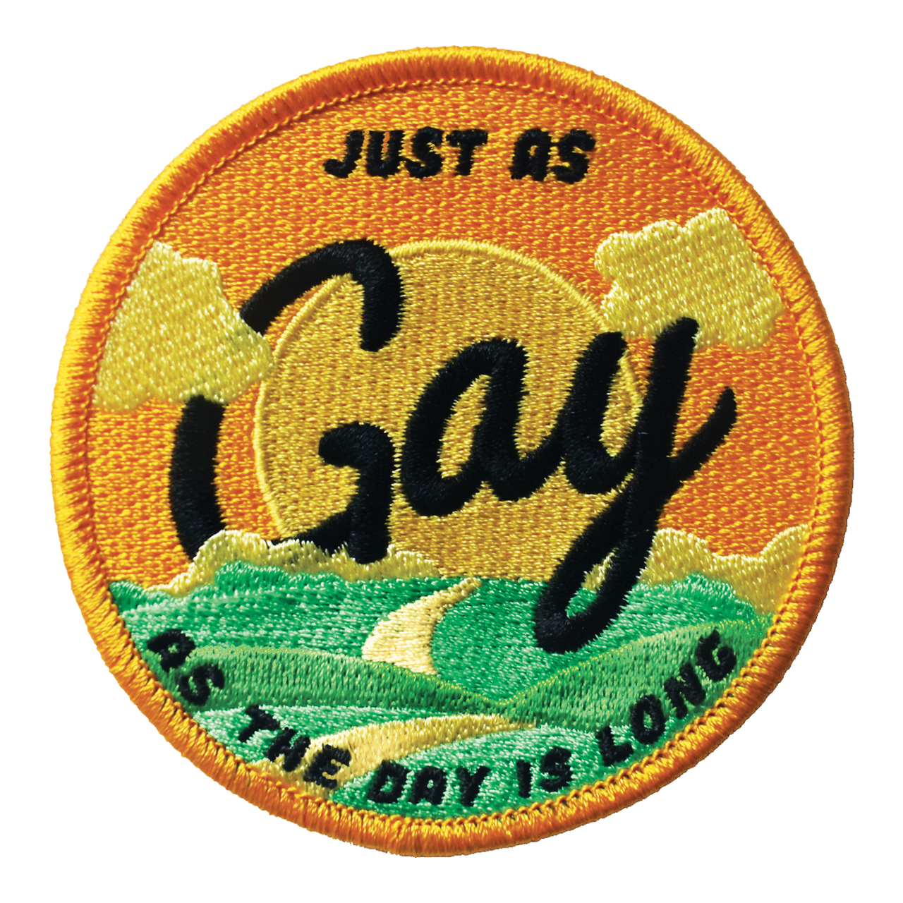 Just As Gay (Iron-On Patch)