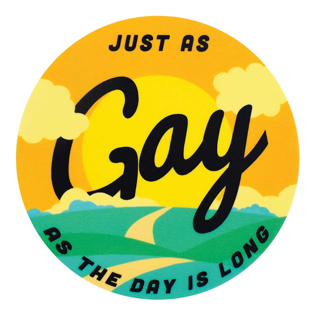 Just As Gay Sticker