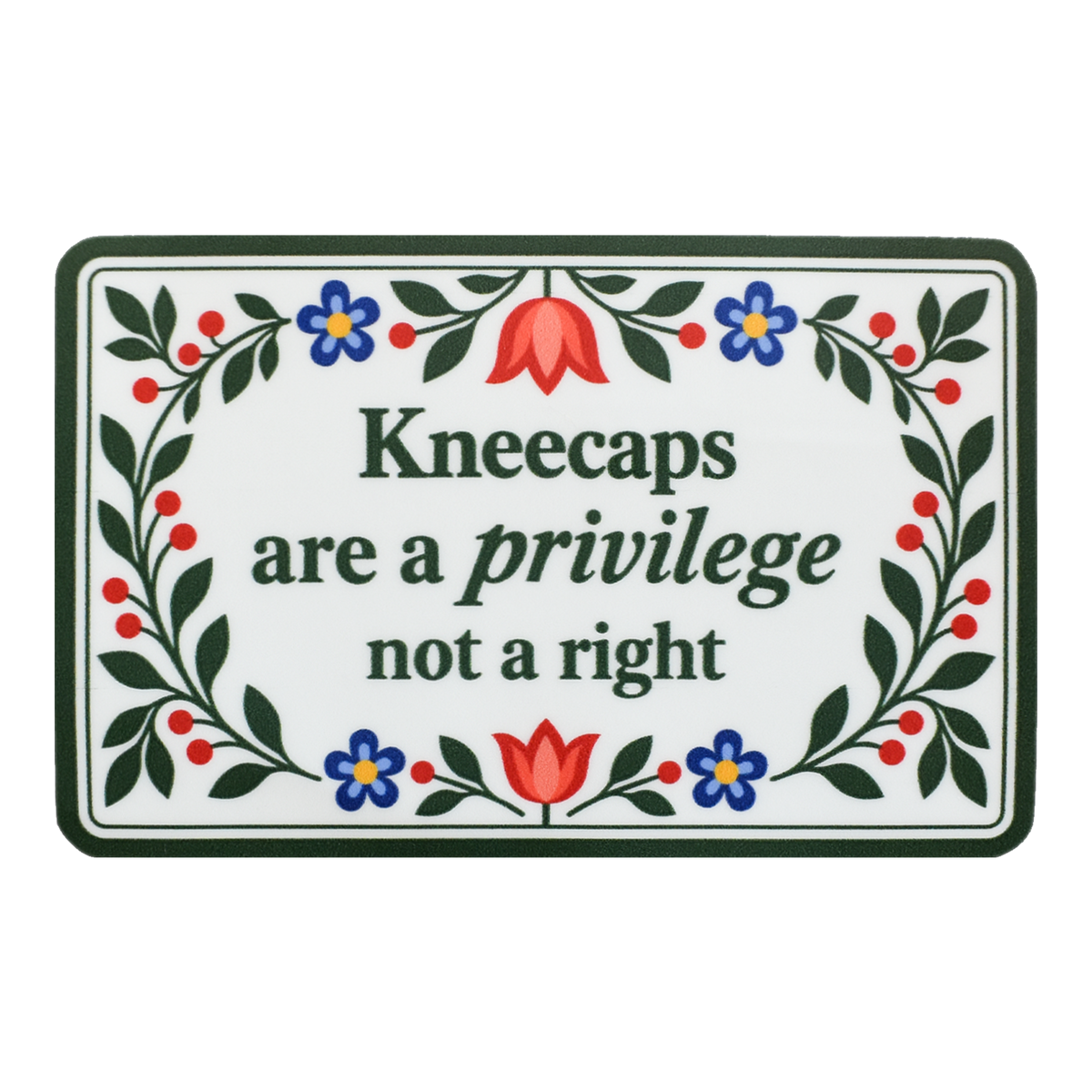 Kneecaps Are A Privilege Sticker