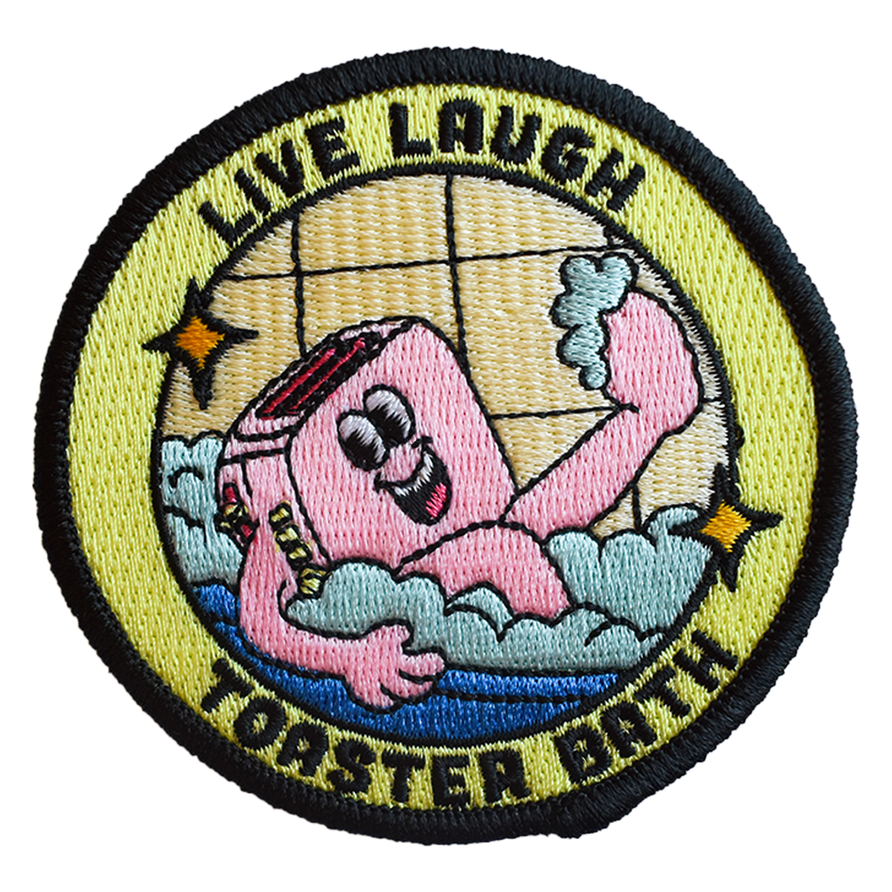 Live, Laugh, Toaster Bath (Iron-On Patch)