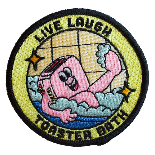 Live, Laugh Toaster Bath (Velcro Patch)