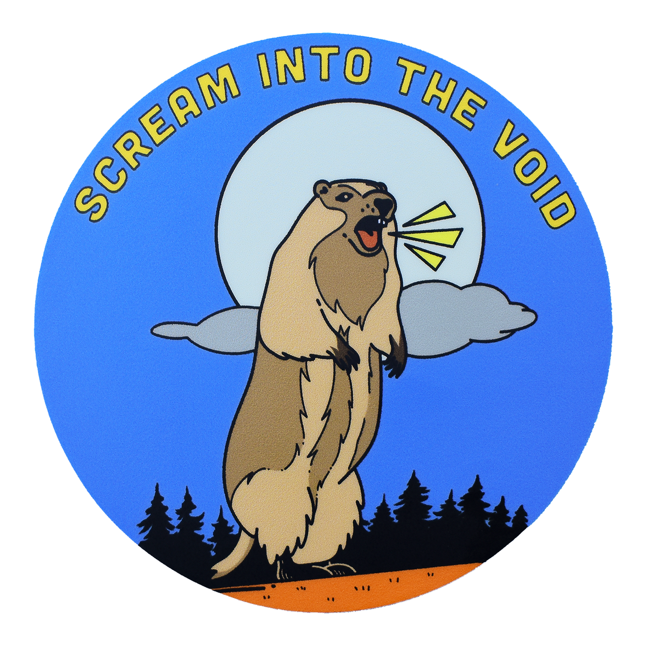 Scream into the Void Sticker