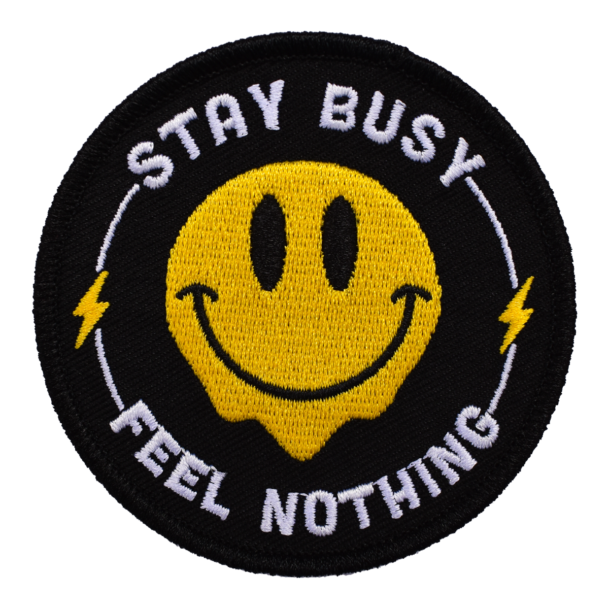 Stay Busy, Feel Nothing (Velcro Patch)