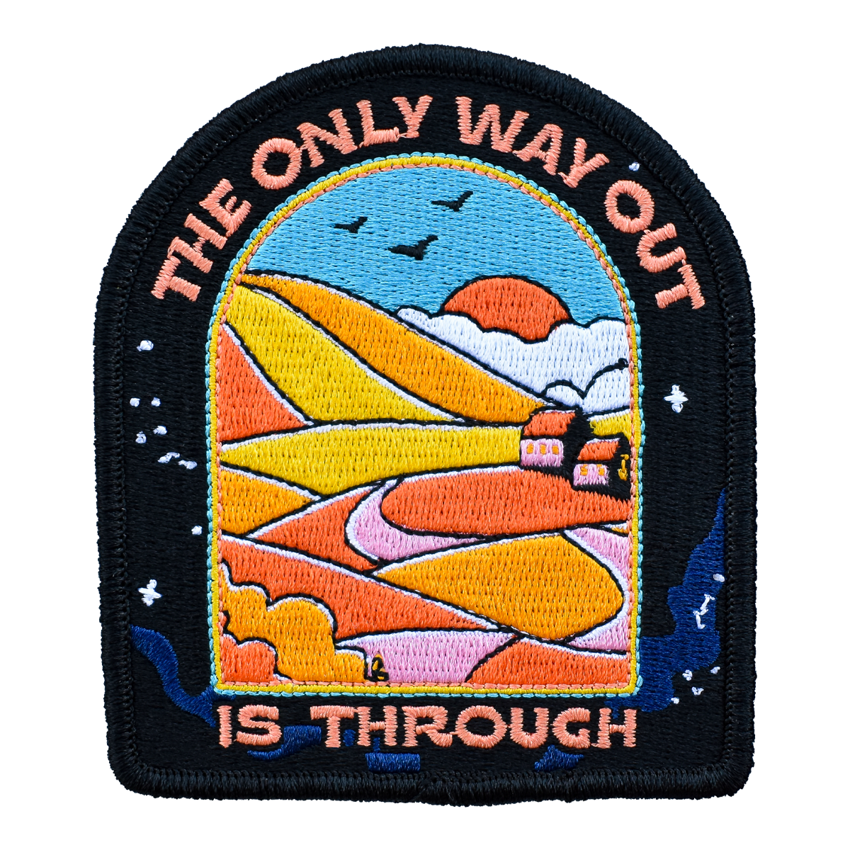The Only Way Out Is Through (Iron-On Patch)